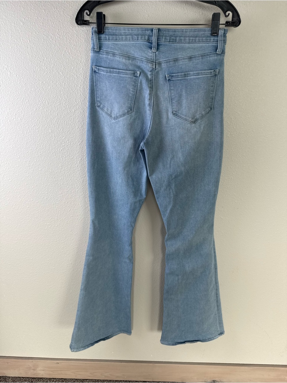 L’AGENCE Marty Flare Jeans Dorian Light Blue Boho Casual Women’s Size 26 - Picture 8 of 10